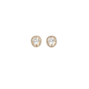 Soft Square Mozonite Crystal Studs