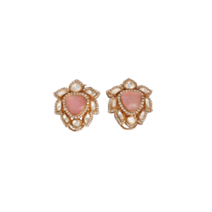 Pankaj Rose Quartz Studs