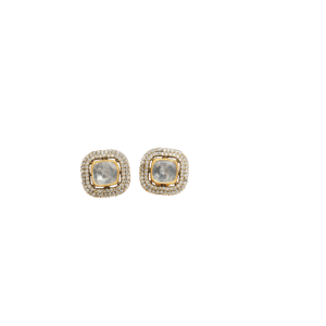 Subtle Sparkle Mozonite Stud Earrings