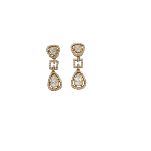 Mozonite Geometric Link Earrings