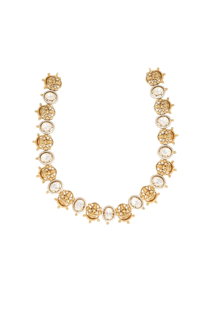 Deity & Mozonite Art Link Necklace