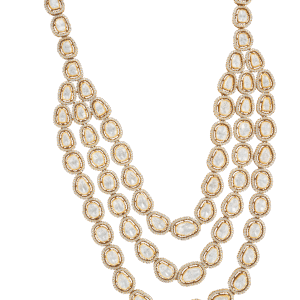 Multi-Layered Mozonite & Swarovski Rani Haar