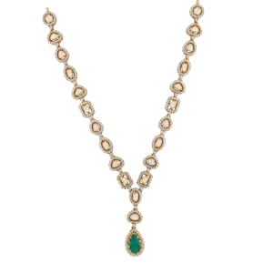 Emerald & Mozonite Bridal Vanki