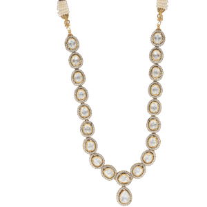 Graduated Pear Mozonite Strand Necklace