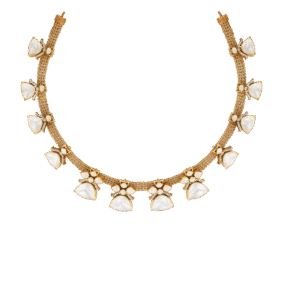 Mozonite Adorned Mesh Choker