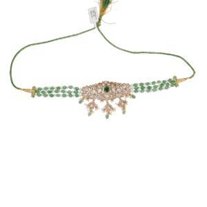 Royal Emerald Mozonite Art Choker