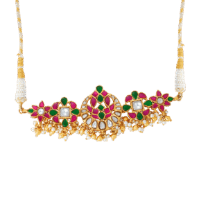 Hastkala Gemstone & Pearl Choker