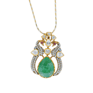 Regal Emerald Mozonite Pendant