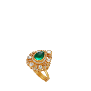Emerald Garden Petal Ring