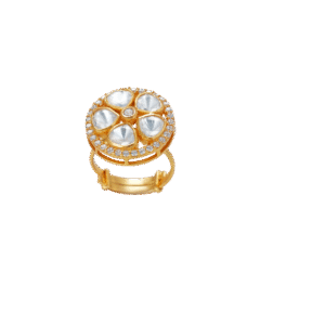 Chandra Moissanite Bloom Adjustable Ring