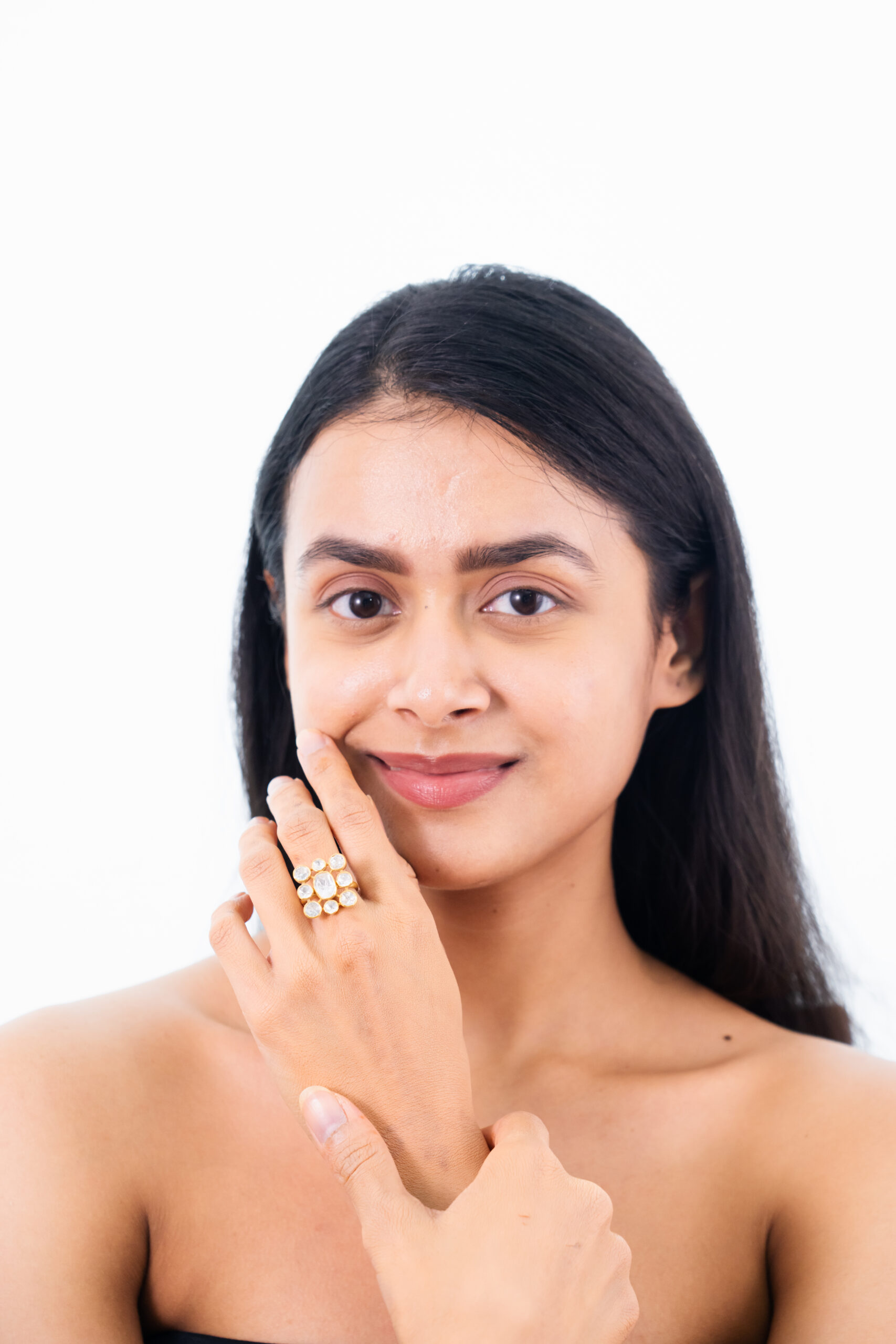 Radiant Lumina Bloom Adjustable Ring - Image 3