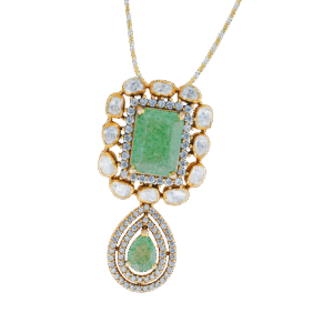 Emerald Harmony Duo Pendant