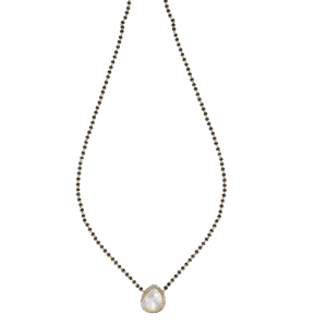 Minimal Silver Mangalsutra with White Moissanite & CZ Accents