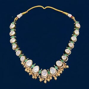 Elegant Silver Necklace with Moissanite, CZ & Colorstone Accents