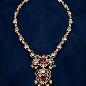 Silver Moissanite & CZ Statement Necklace