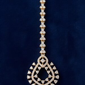 Grand Imperial Moissanite & CZ Floral Cascade Pendant with Luxe Teardrop Drop Design