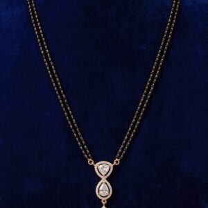 Emerald Drop Moissanite Mangalsutra